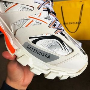 Balenciaga Track Sneakers FW18 White Cream/Orange